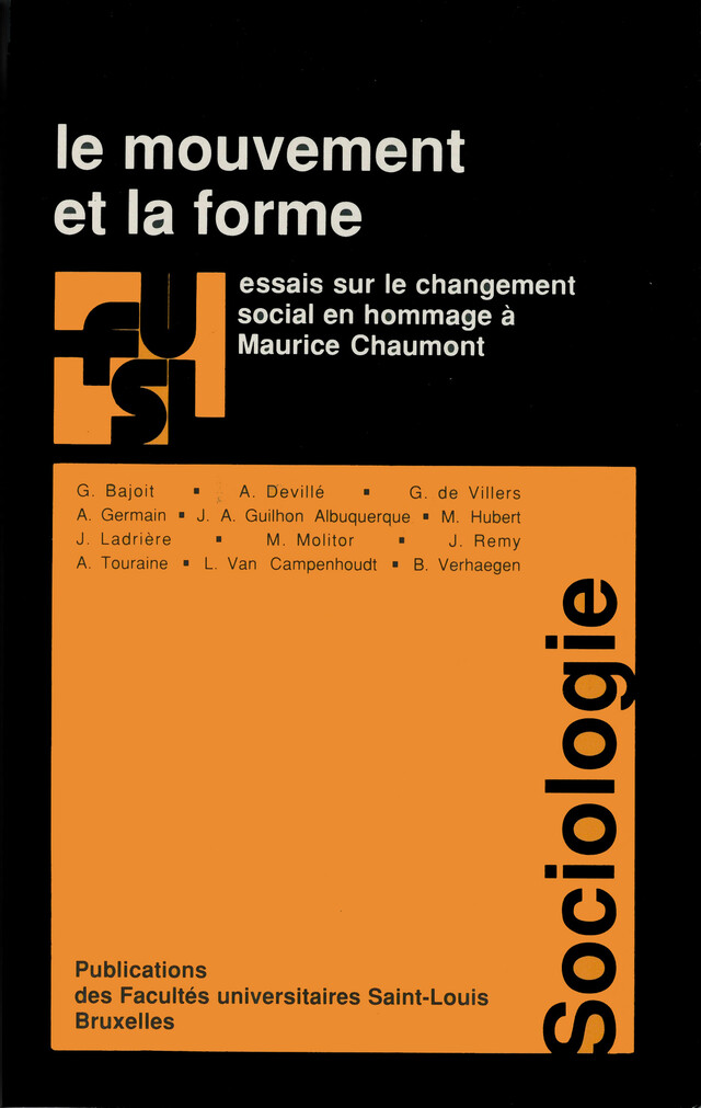 Le mouvement et la forme -  - Presses de l’Université Saint-Louis