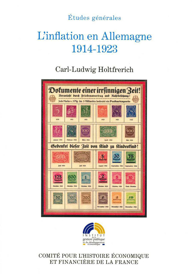 L'inflation en Allemagne 1914-1923 - Carl-Ludwig Holtfrerich - Institut de la gestion publique et du développement économique