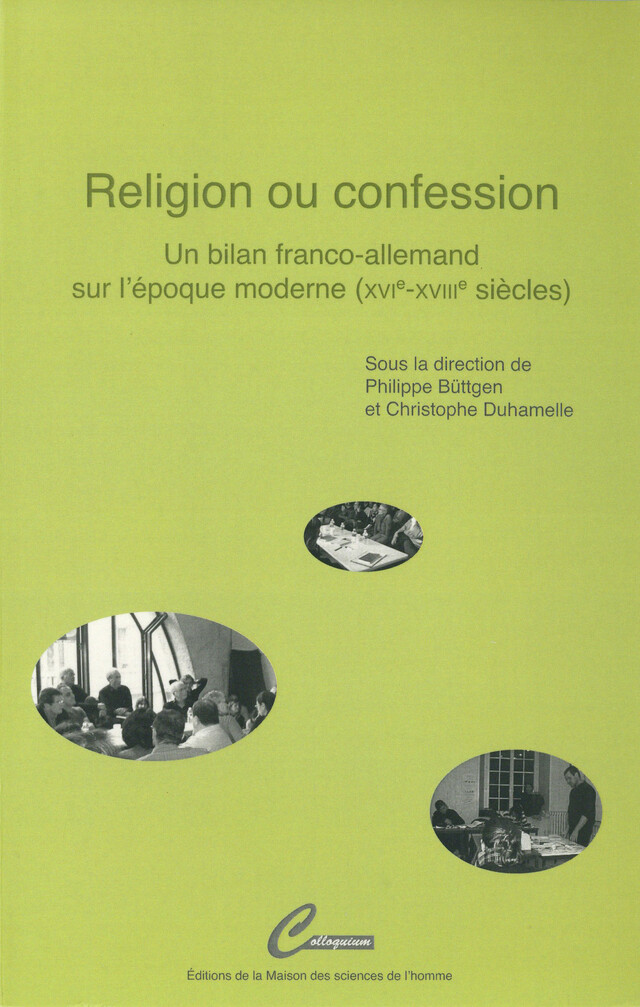 Religion ou confession -  - Éditions de la Maison des sciences de l’homme
