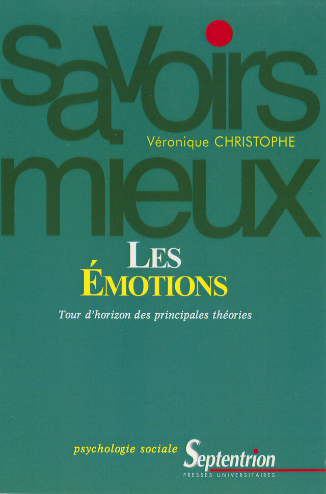 Les Émotions - Véronique Christophe - Presses Universitaires du Septentrion