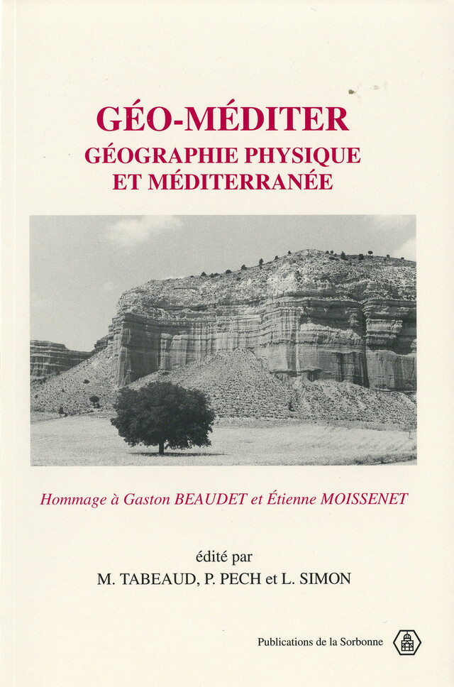 Géo-méditer -  - Éditions de la Sorbonne