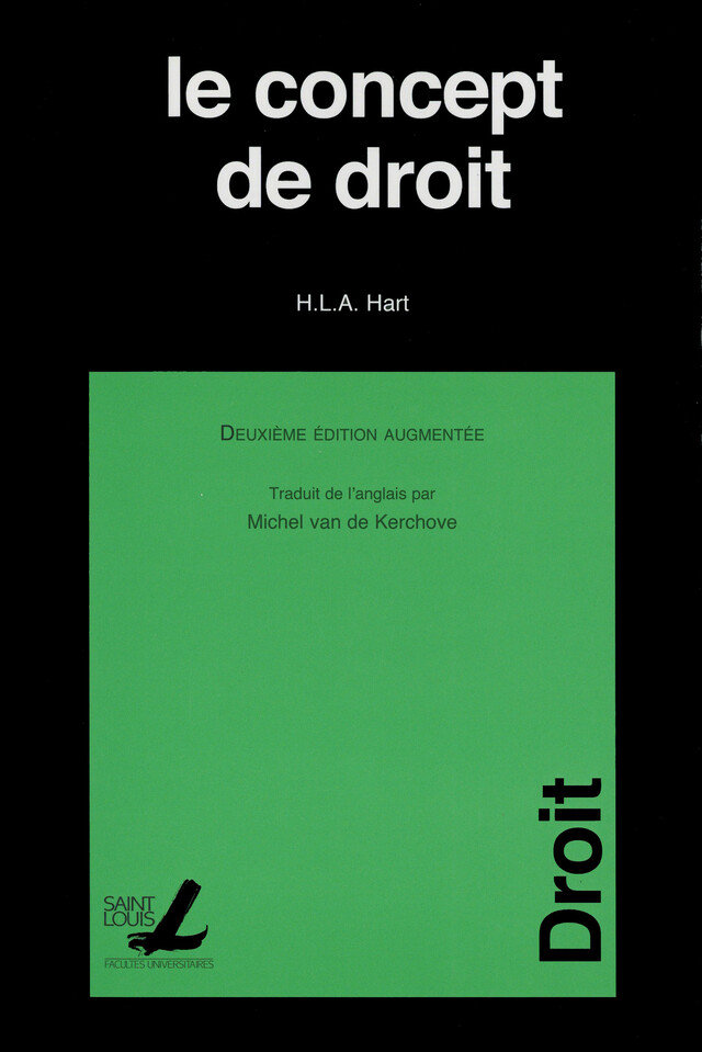 Le concept de droit - Herbert Lionel Adolphus Hart - Presses de l’Université Saint-Louis