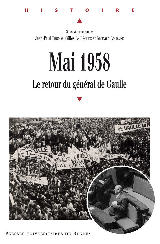 Mai 1958 - Jean-Paul Thomas, Bernard Lachaise, Gilles le Béguec - Presses Universitaires de Rennes