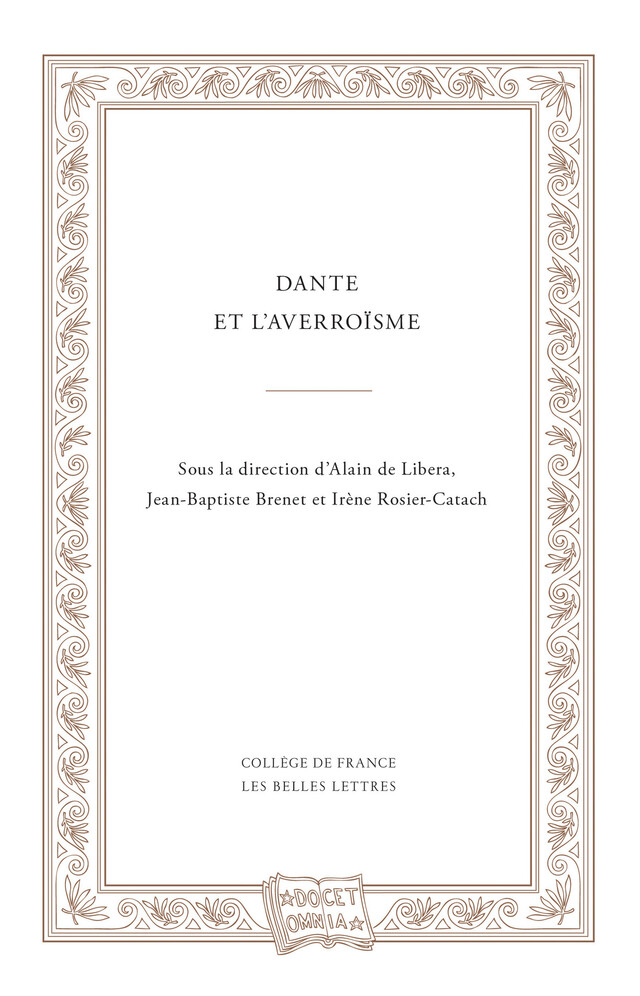 Dante et l’averroïsme -  - Les Belles Lettres