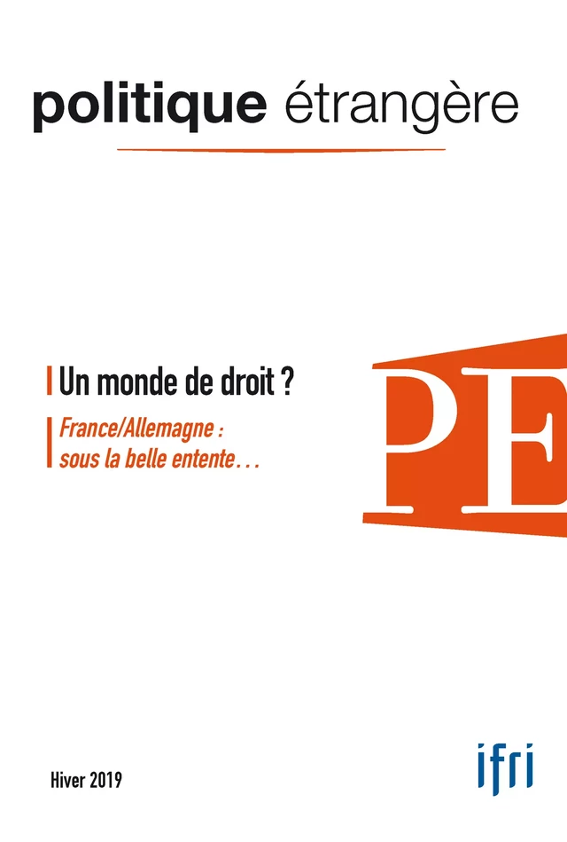 Un monde de droit ? - Hans Stark, Dominique David, Philippe Moreau Defarges, Victor Magnani, Joël Hubrecht, Marion Leblanc-Wohrer, Bernard Stirn, Maryline Grange, Anne-Laure Mahé, Éric Méchoulan, Seth Johnston, Guillaume Beaud, Maurice Vaïsse - Institut Français des Relations Internationales (IFRI)