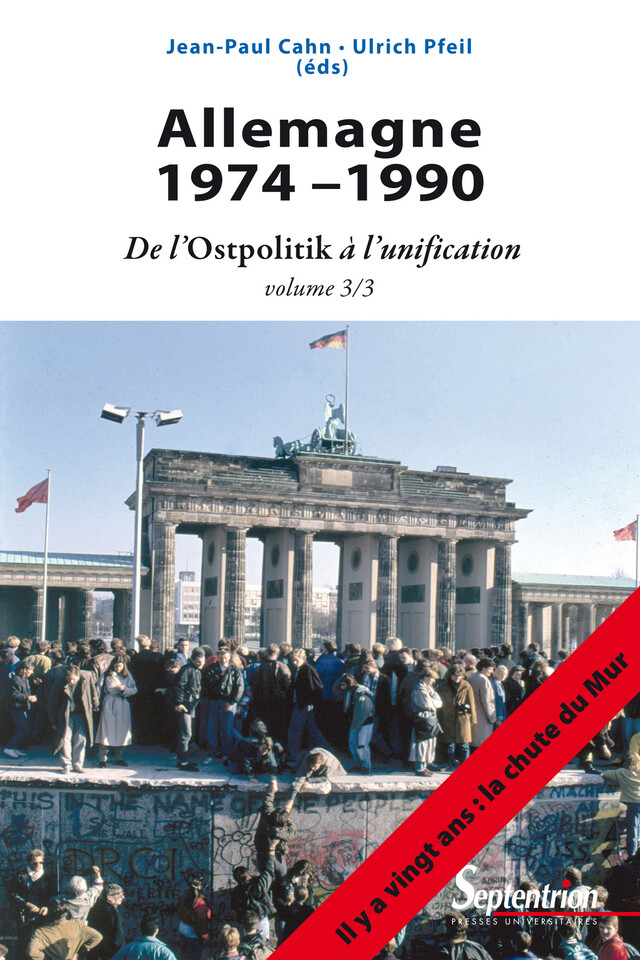 Allemagne 1974-1990 -  - Presses Universitaires du Septentrion