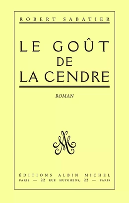 Le Goût de la cendre