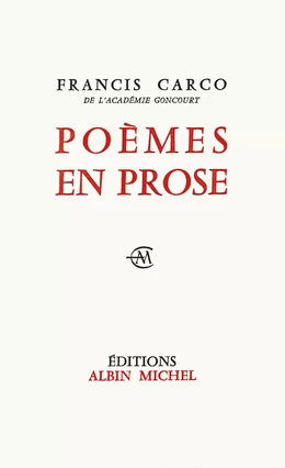 Poèmes en prose