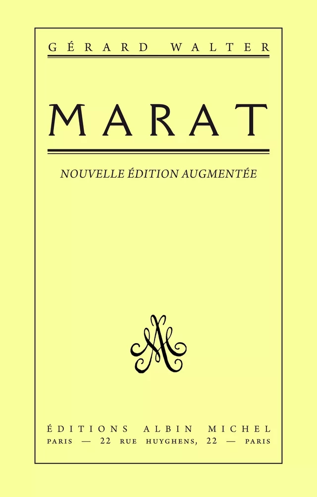 Marat - Gérard Walter - Albin Michel