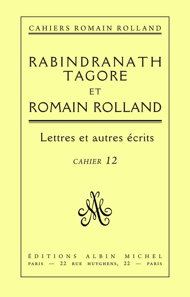 Rabindranath Tagore et Romain Rolland - Romain Rolland - Albin Michel