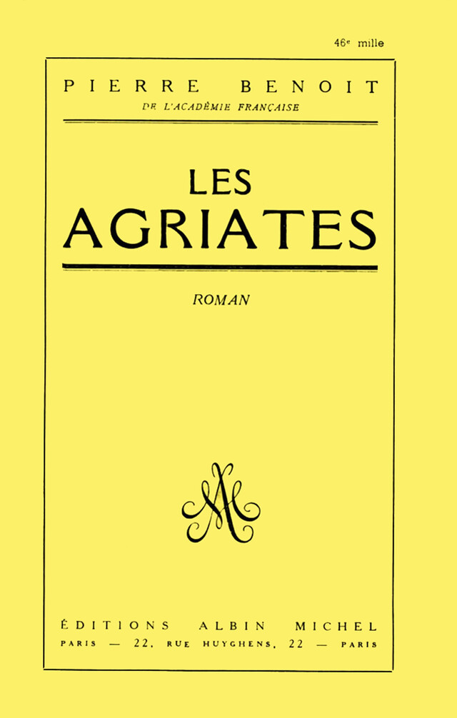 Les Agriates - Pierre Benoit - Albin Michel
