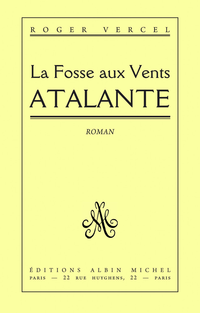 L'Atalante - Roger Vercel - Albin Michel