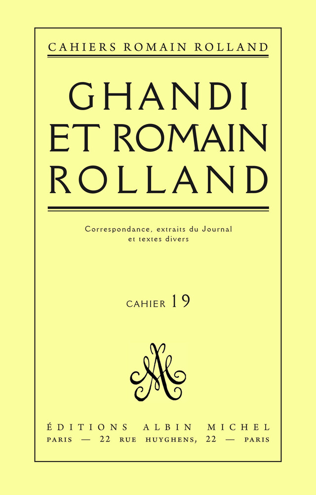Gandhi et Romain Rolland - Romain Rolland - Albin Michel