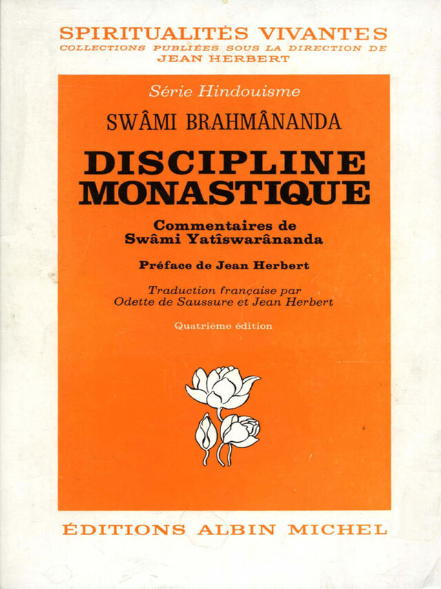 Discipline monastique - Swami Brahmananda - Albin Michel
