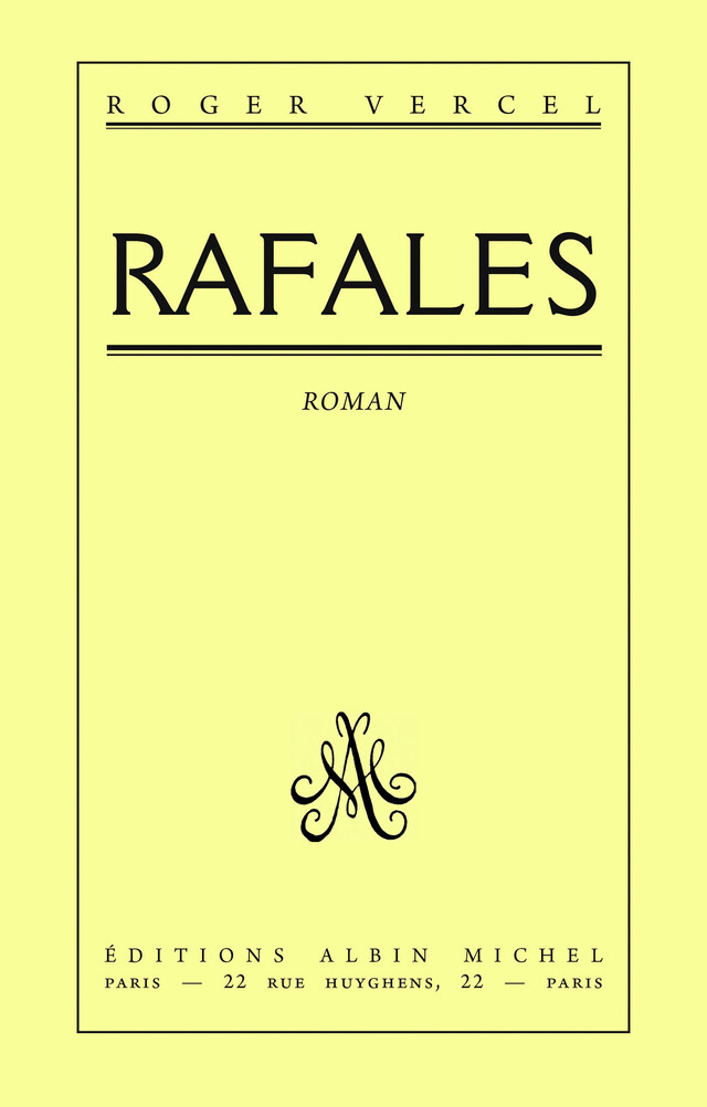 Rafales - Roger Vercel - Albin Michel
