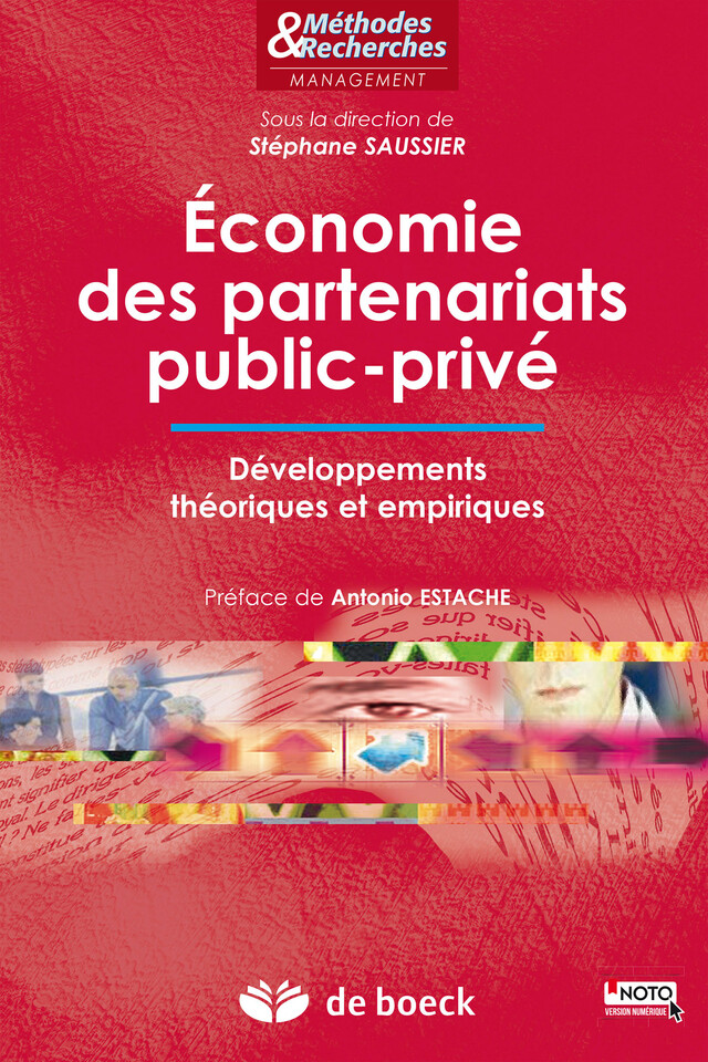 Économie des partenariats public-privé - Stéphane Saussier, Antonio Estache - De Boeck Supérieur