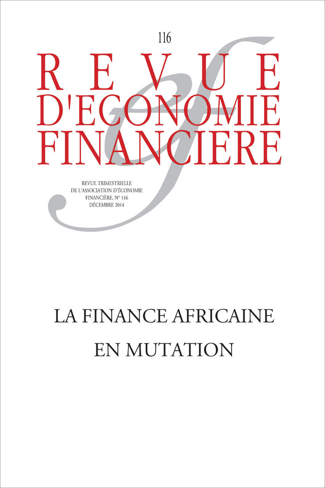 La finance africaine en mutation - Ouvrage Collectif - Association d'économie financière
