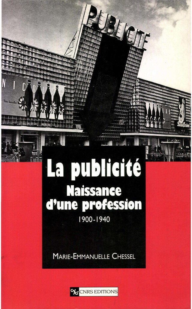 La publicité - Marie-Emmanuelle Chessel - CNRS Éditions via OpenEdition