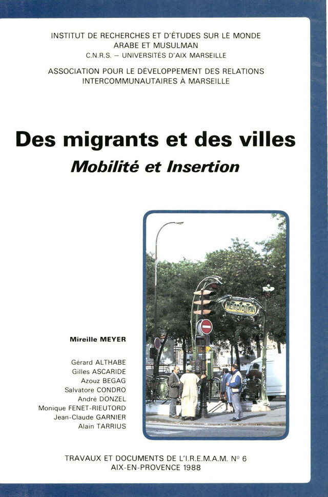 Des migrants et des villes -  - Institut de recherches et d’études sur les mondes arabes et musulmans