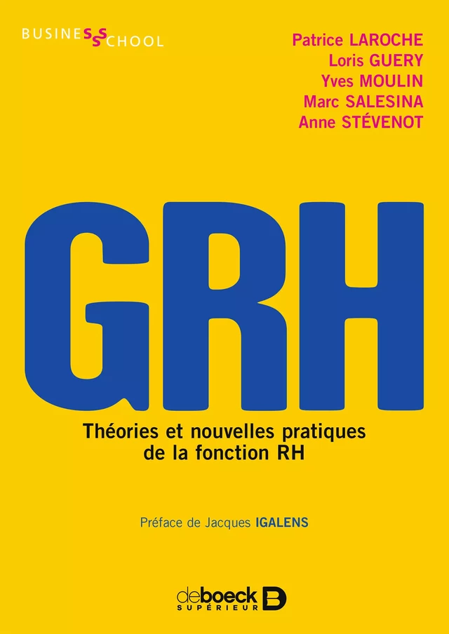 GRH - Patrice Laroche, Loris Guery, Yves Moulin, Marc Salesina, Anne Stevenot - De Boeck Supérieur