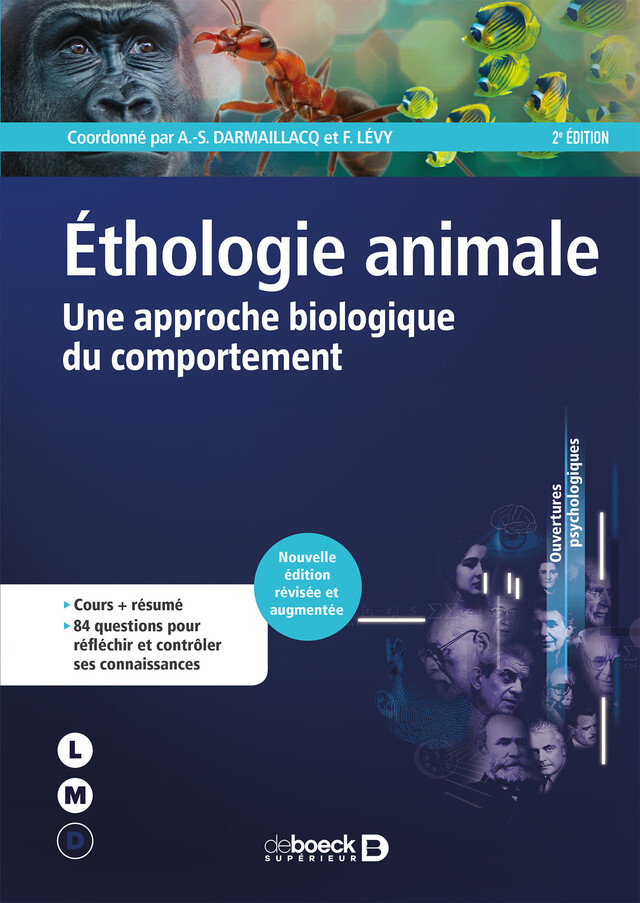 Éthologie animale - Anne-Sophie Darmaillacq, Frédéric Lévy,  Collectif - De Boeck Supérieur