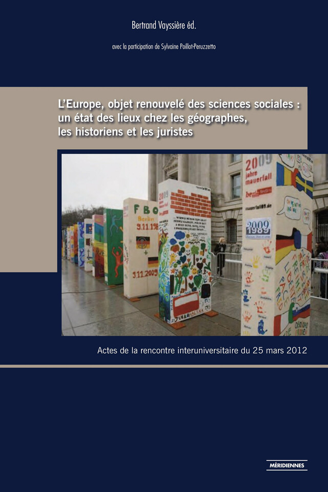 L’Europe, objet renouvelé des sciences sociales -  - Presses universitaires du Midi