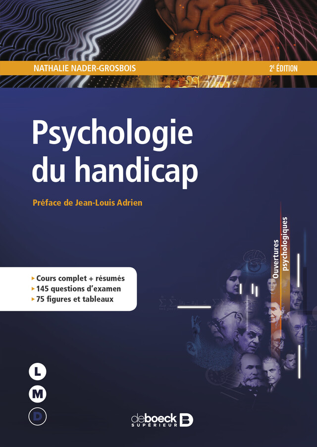 Psychologie du handicap : Série LMD - Nathalie Nader-Grosbois - De Boeck Supérieur