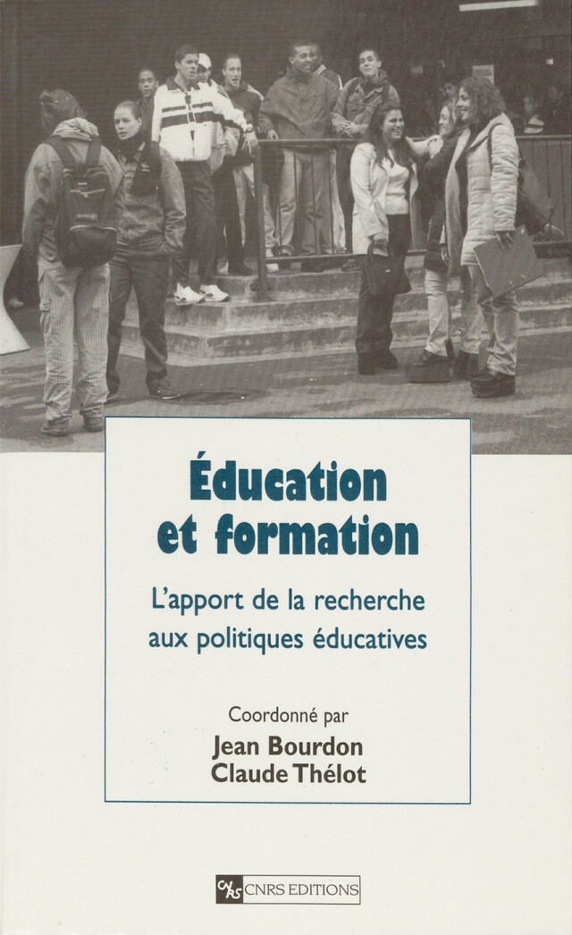 Éducation et formation -  - CNRS Éditions via OpenEdition