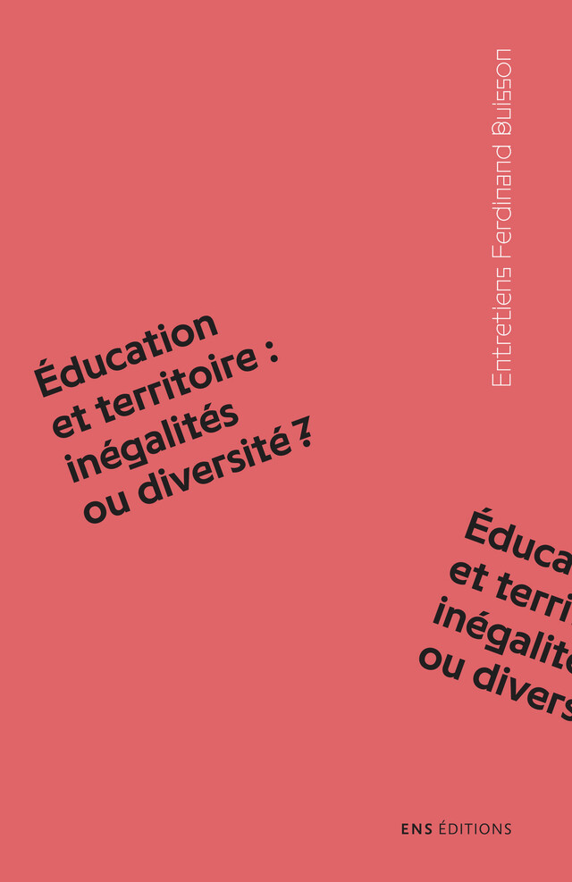 Éducation et territoire : inégalités ou diversité ? -  - ENS Éditions