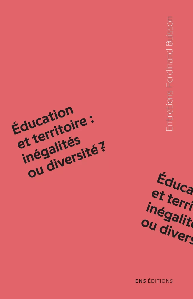 Éducation et territoire : inégalités ou diversité ? -  - ENS Éditions