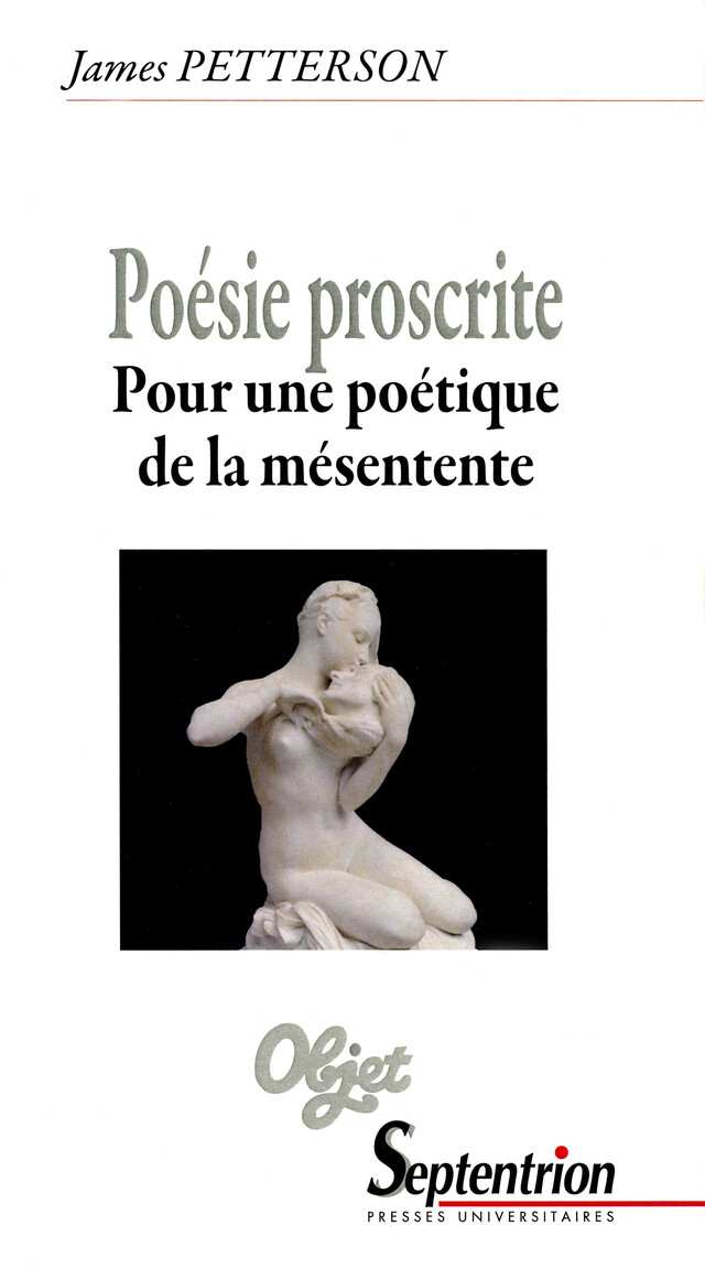 Poésie proscrite - James Petterson - Presses Universitaires du Septentrion