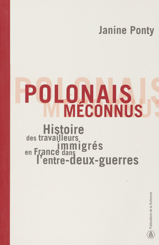 Polonais méconnus - Janine Ponty - Éditions de la Sorbonne