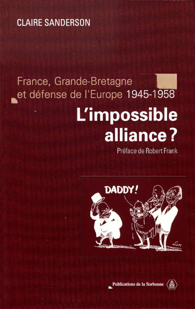 L’impossible alliance ? - Claire Sanderson - Éditions de la Sorbonne