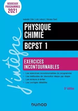 Physique-Chimie BCPST 1 - 5e éd.