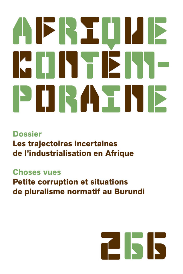 Afrique contemporaine n° 266 -  Collectif - Revues De Boeck Supérieur