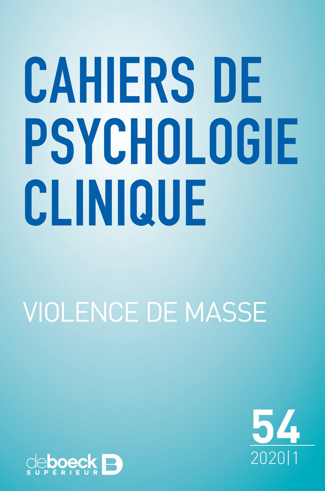 Cahiers de psychologie clinique n° 54 -  Collectif - Revues De Boeck Supérieur