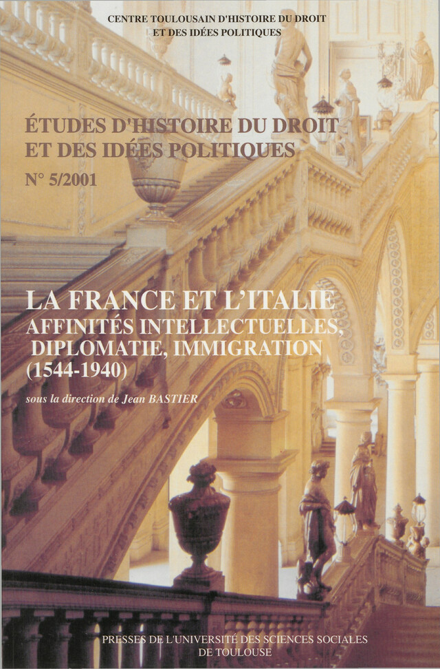 La France et l’Italie -  - Presses de l’Université Toulouse 1 Capitole