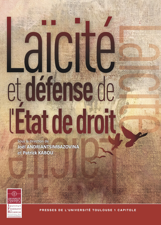 Laïcité et défense de l'État de droit -  - Presses de l’Université Toulouse 1 Capitole