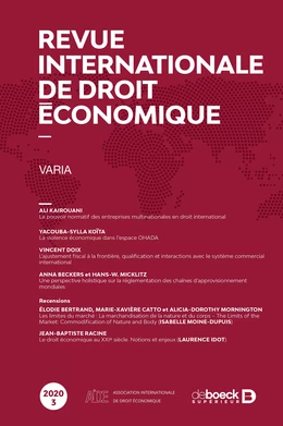 Revue internationale de droit économique