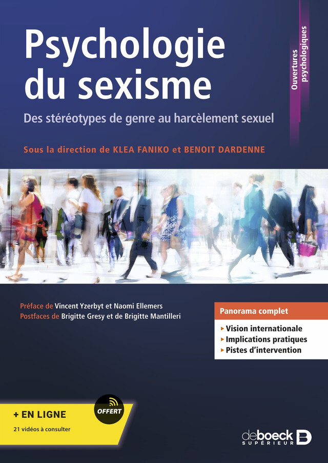 Psychologie du sexisme - Des stéréotypes du genre au harcèlement sexuel : Série LMD - Klea Faniko, Benoît Dardenne - De Boeck Supérieur
