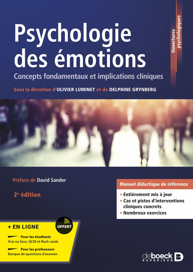Psychologie des émotions -  Collectif, Olivier Luminet, Delphine Grynberg - De Boeck Supérieur