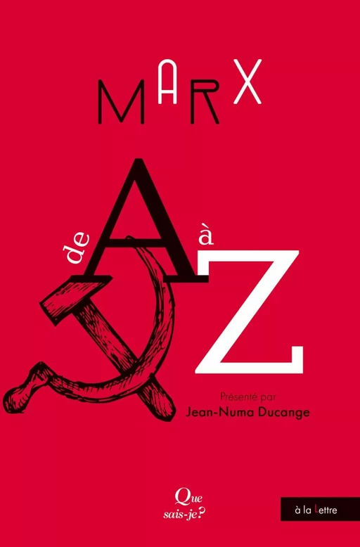 Marx de A à Z - Jean-Numa Ducange - Humensis