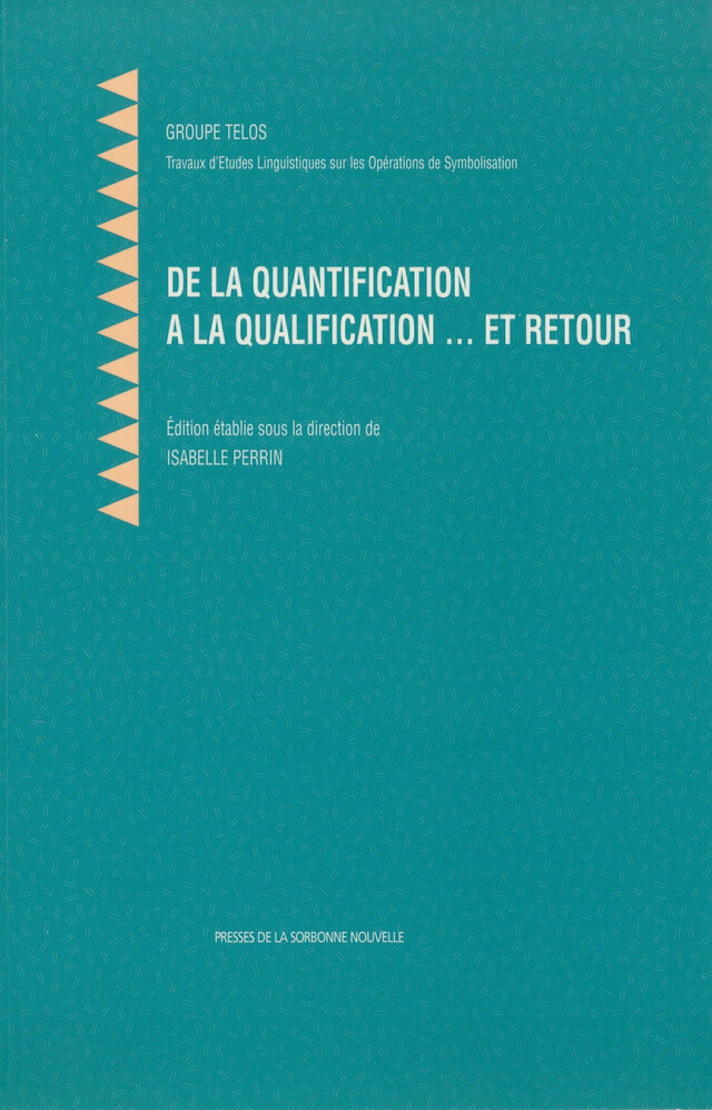 De la quantification à la qualification... et retour -  - Presses Sorbonne Nouvelle via OpenEdition