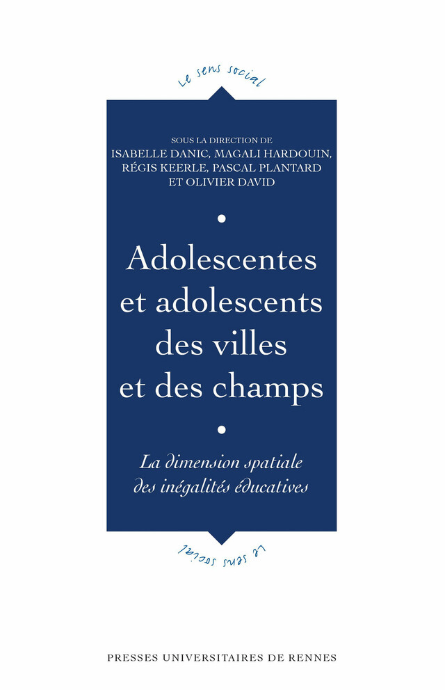 Adolescentes et adolescents des villes et des champs -  - Presses universitaires de Rennes