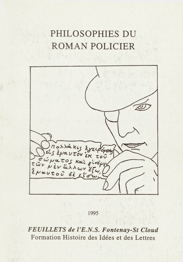 Philosophies du roman policier -  - ENS Éditions