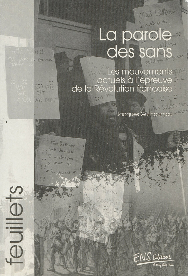 La parole des sans - Jacques Guilhaumou - ENS Éditions