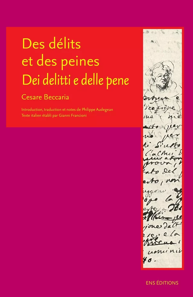 Des délits et des peines - Cesare Beccaria - ENS Éditions