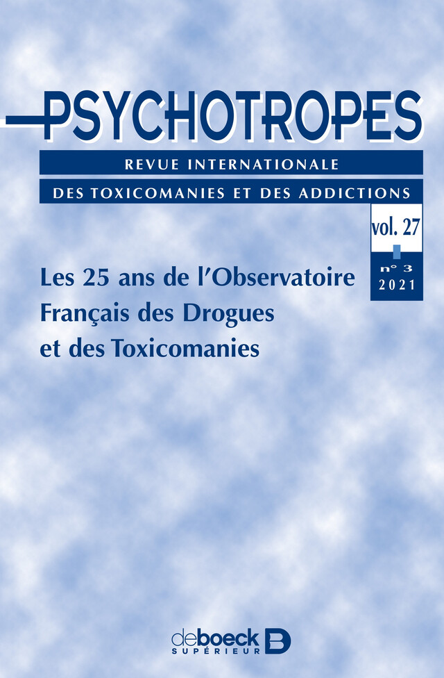 Psychotropes vol. 27 - 2021/3 -  Collectif - Revues De Boeck Supérieur