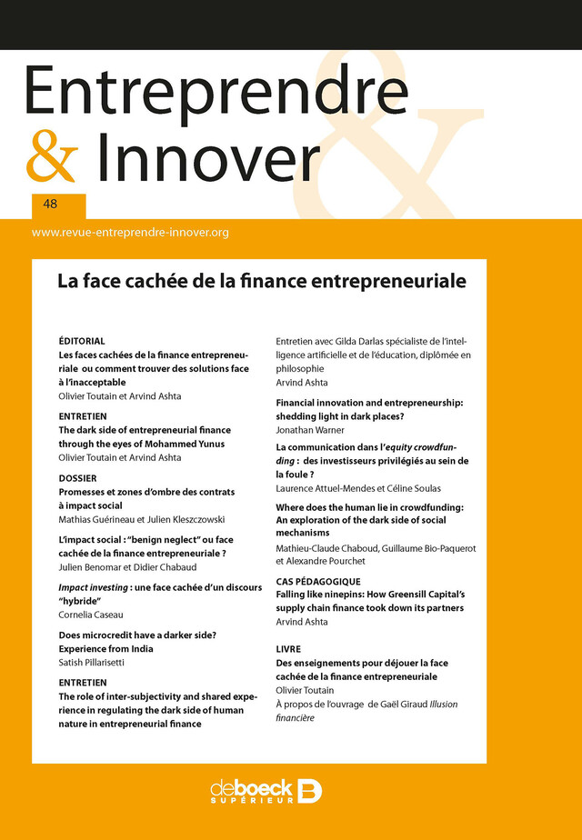 Entreprendre & Innover n° 48 -  Collectif - Revues De Boeck Supérieur