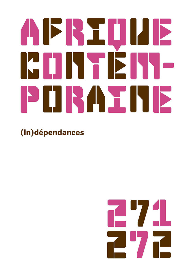 Afrique contemporaine n° 271-272 -  Collectif - Revues De Boeck Supérieur